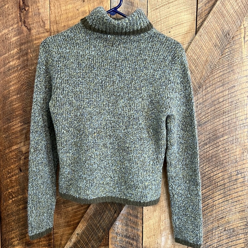 Tilt multicolor green and blue turtleneck sweater - Picture 5 of 5